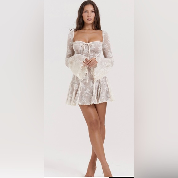 House of CB Dresses House Of Cb Analissa Vintage Cream Lace Corset